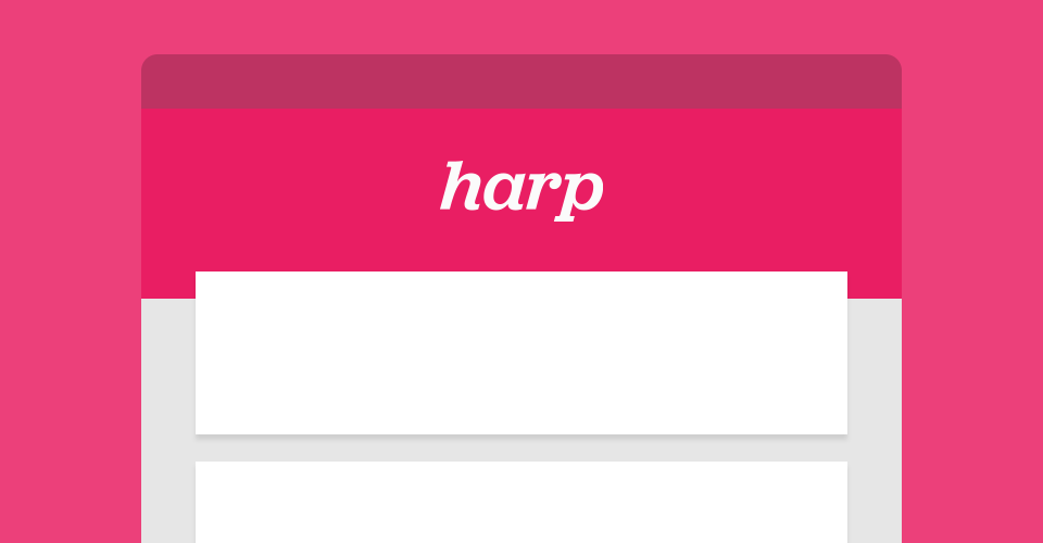Cover Image for Build a Node.js blog with Harp