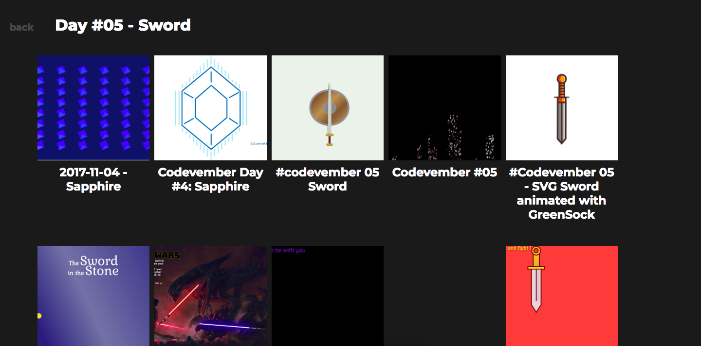 Codevember website